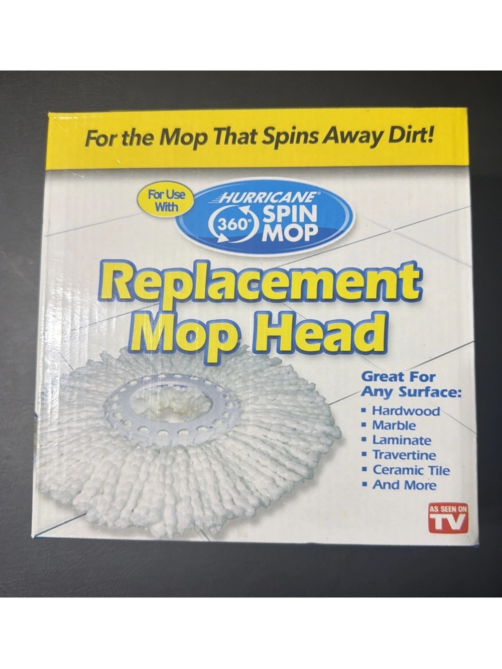Spin Mop White Replacement Mop Head